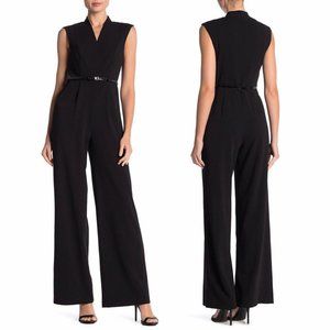 NWT Calvin Klein Wide Leg Black Jumpsuit